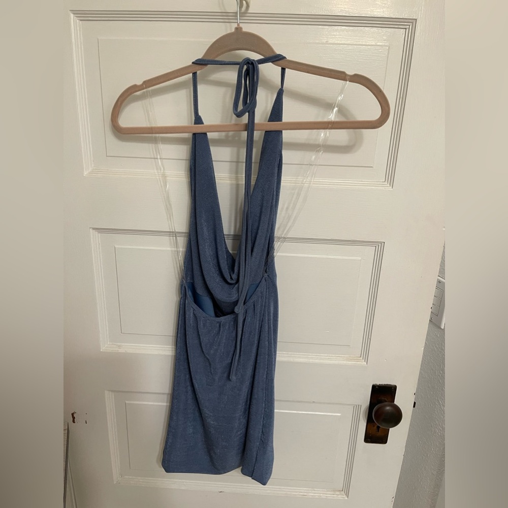 Backless mini dress